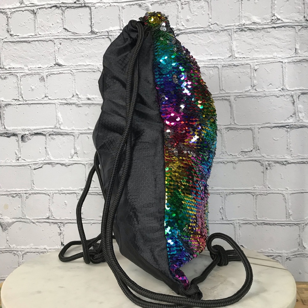 Drawstring Backpack Rainbow Pride Nylon String Ba… - image 4